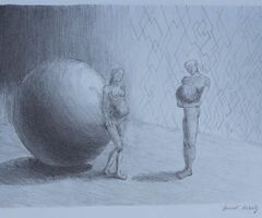 Ventende par, Litografi 4, 2010 (37.5 x 26.5 cm)